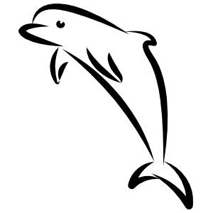 Outline Dolphin